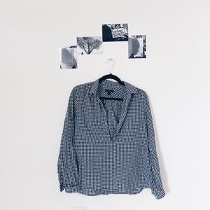 J. Crew Gingham Relaxed Boy Shirt